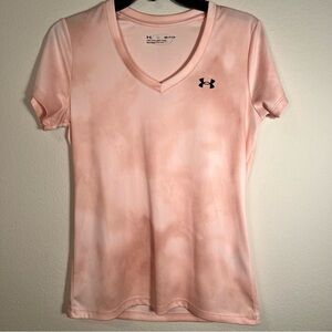 Under Armour Women V Neck T Shirt Light Pink